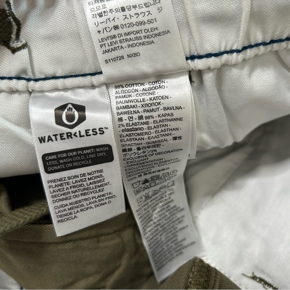NWT Levi's Men's XX Chino Jogger Pants Olive Green Size Medium Autumn Casual - Picture 5 of 11